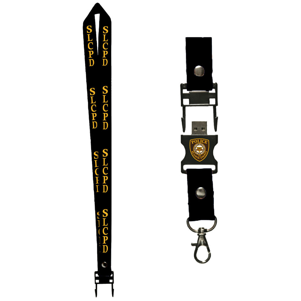 Item # CPI-074<br>St. Louis County P.D. Lanyard w/ 2GB Detachable Flash Drive
